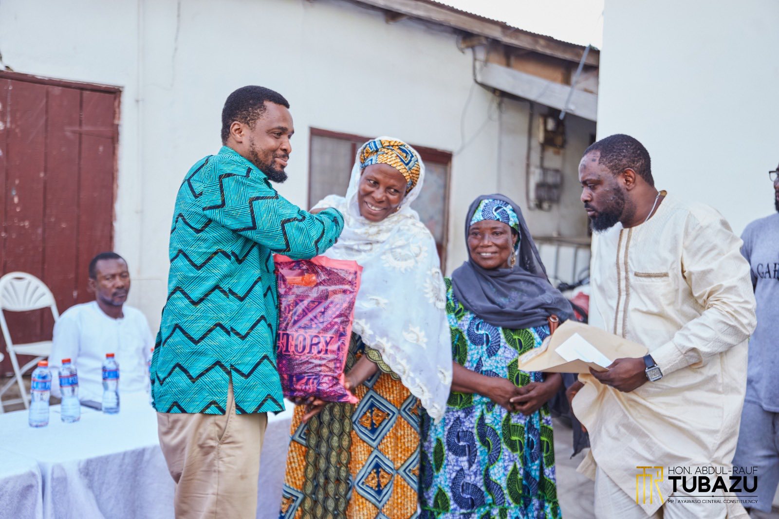 Hon. Abdul Rauf Tubazu Celebrates Easter with Widows in Ayawaso Central