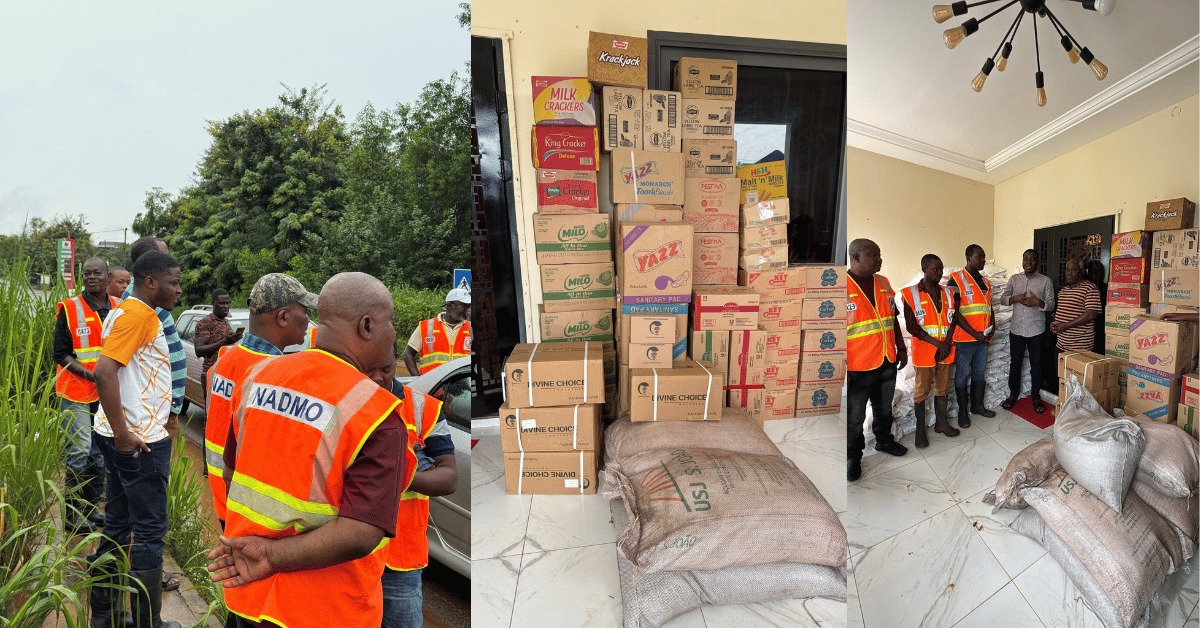 Hon. Edem Agbana Supports Flood Victims with Relief Items in Ketu North